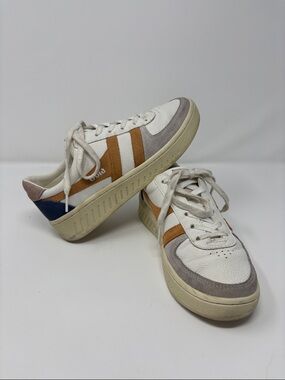 Gola White & Tan Low-Top Sneakers 6